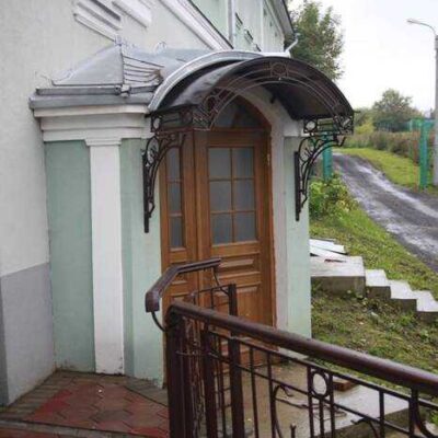 Кованый козырек №4