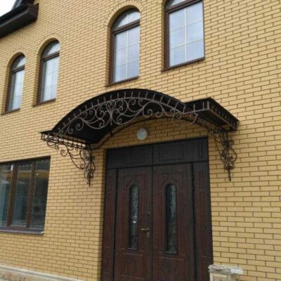 Кованый козырек №21
