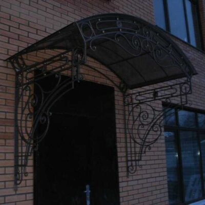 Кованый козырек №23